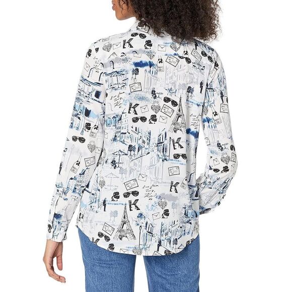Karl Lagerfeld Paris size M “From Paris with Love” button up. - Picture 2 of 10